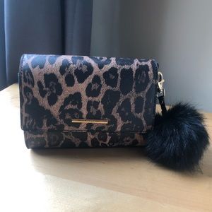 Leopard print small purse